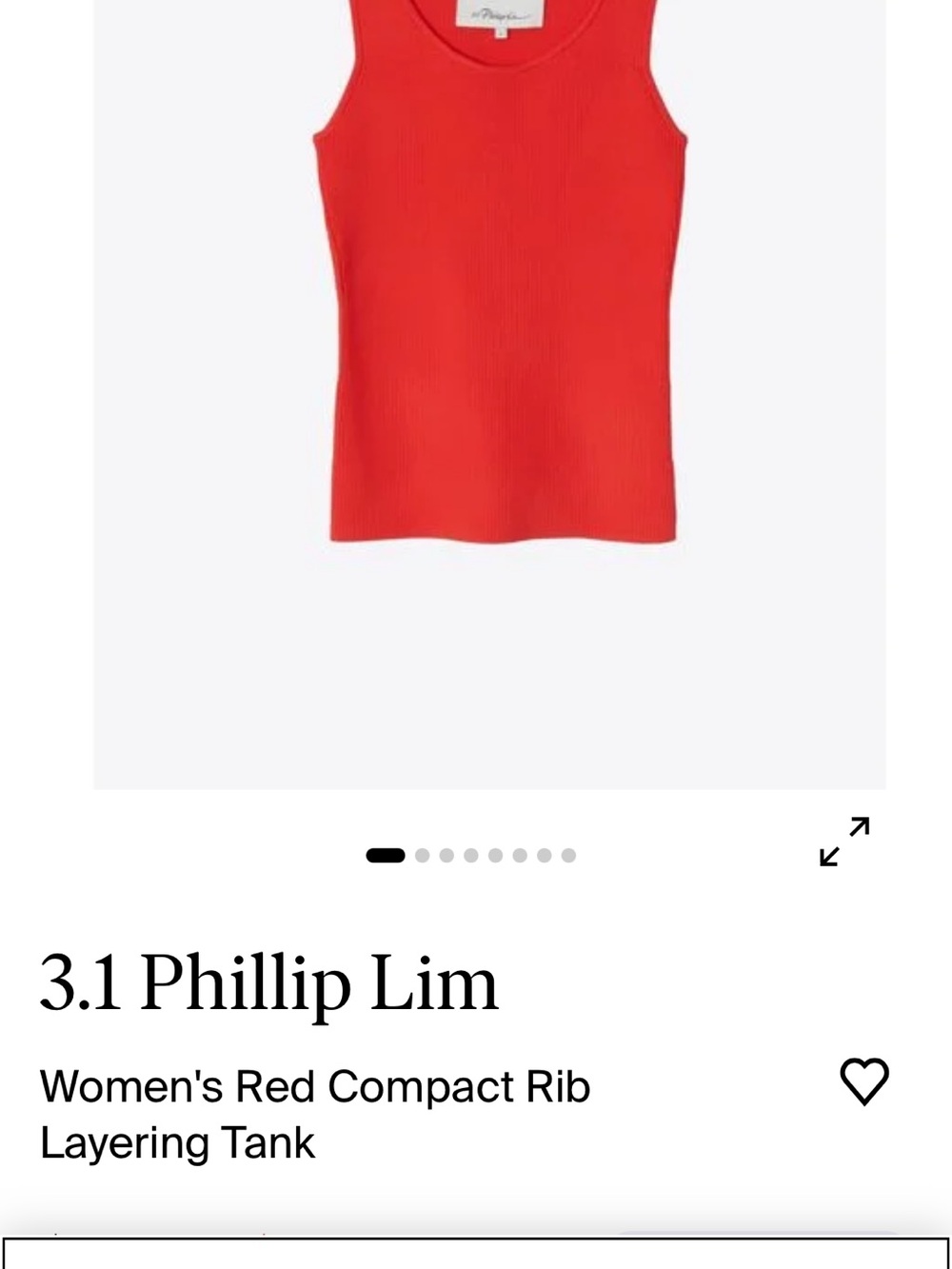 Sleeveless Ribbed Knit Tank Top - Orange
